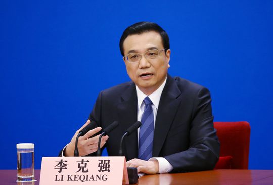 3月13日,国务院总理李克强在北京人民大会堂与中外记者见面并回答记者提问。新华社记者陈建力摄